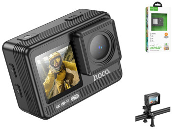 Екшн-Камера Hoco DV102 4K anti-shock Колір Чорний