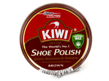 Крем для взуття KIWI у банці (колір коричневий) 50мл 