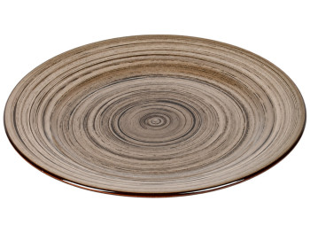 Тарелка фарфоровая Sable, круглая с концентрическим декором, 25,4 см