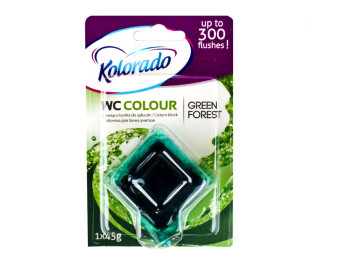 Пігулка для бачка унітазу Kolorado WC Colour зелений 45гр