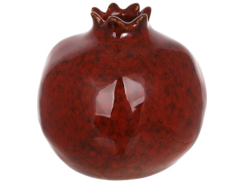 Ваза фарфоровая Pomegranate, бордовая, 10,5 × 10,5 × 9,8 см
