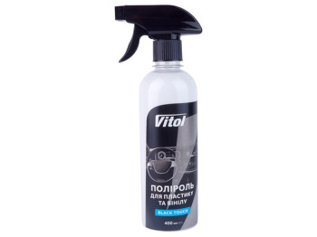 Поліроль для пластику та вінілу Vitol Black Touch, 400мл