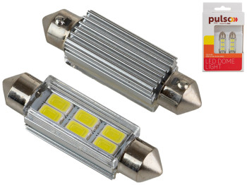 Лампа Pulso софітні LED SV8.5 T11x41мм, 6 SMD-5730, 9-18v, 130Lm (ціна за 2шт) (LP-62041)