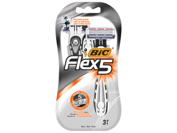 Станки для гоління Bic "Flex 5" 5лез (ціна за набір 3шт)