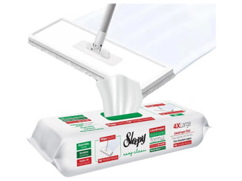 Вологі серветки для швабри Sleepy Easy Clean Bleach Mop з клапаном, 50шт