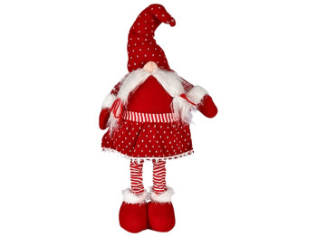 Фигура новогодняя Gnome, 33-56см (ноги-телескоп)