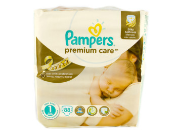 Підгузки Pampers "Prem. Care Newborn" (2-5 кг) 88шт
