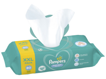 Вологі серветки дитячі Pampers Fresh Clean XXL pack 80шт