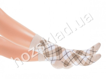 Шкарпетки жіночі демісезонні 300, р.21-23 (35-37р.) (колір сіро-бежевий 1 172) Дюна