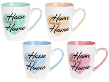 Чашка Home Sweet Home, 360мл, 4 дизайна (цена за 1шт)