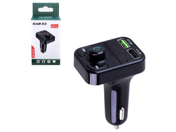 Модулятор FM 5в1, X3, 12-24v, 2USB 5V-3.1A TF card BT