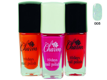 Лак для ногтей Colour intense NP-801 Charm  №005 блестки 9,5мл