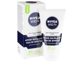 Крем-бальзам після гоління Nivea men "Заспокійливий" для чутливої шкіри 75мл