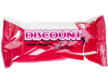 Влажные салфетки "Discount" "Для интимной гигиены" 15 шт