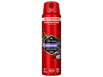 Аерозольний дезодорант Old Spice Night Panther, до 48 годин, аромат цитрусових з ваніллю, 150мл