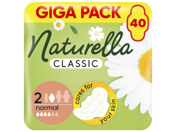 Прокладки гігієнічні Naturella Classic Normal, з ароматом, 4 краплі, розмір 2, 40шт