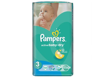 Підгузки Pampers "Active Baby-Dry Midi" (4-9 кг) 58шт