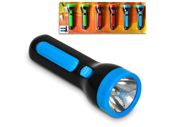 Ліхтарик світлодіодний 1led, без батарейок 1шт x АА, 13,4x4,1см