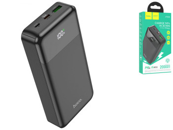 Універсальна Мобільна Батарея Hoco J102A Cool figure PD20W+QC3.0 20000 mAh Колір Чорний