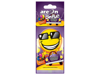 Освіжувач повітря AREON Smile сухий листочок Black Crystal 67785