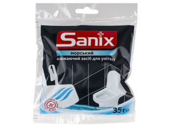 Засіб освіжаючий блок для унітазу Sanix "Морський" кошик 35г