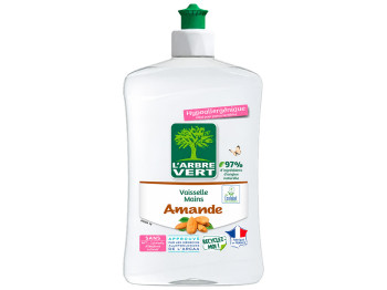 Гель для миття посуду й рук L’Arbre Vert Almond, гіпоалергенний, 500 мл