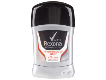 Антиперспірант-олівець для чоловіків Rexona men Motionsense "Антибактеріальний ефект" 48г 50мл