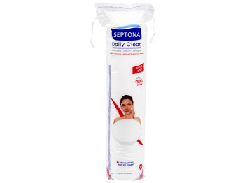 Ватні диски Septona Daily Clean Extra Soft, 100% бавовна, 100шт
