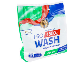 Порошок для прання кольорових речей ProWash Color, 1500г