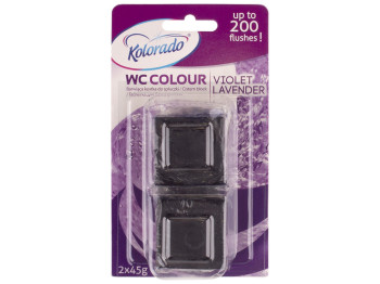 Пігулка для бачка унітаза Kolorado WC Colour фіолетовий (ціна за 2шт по 45г)