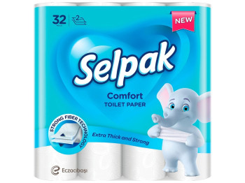 Бумага туалетная Selpak Comfort, 2 слоя, 32шт