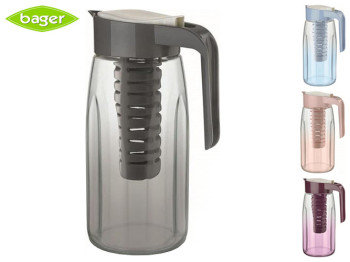 Кувшин с крышкой Bager Fiesta Colour Infueser 1,45л 33586