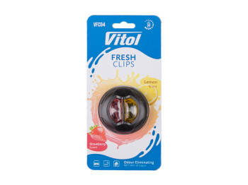 Освіжувач повітря Vitol Fresh Clips Strawberry + Lemon, кліпса