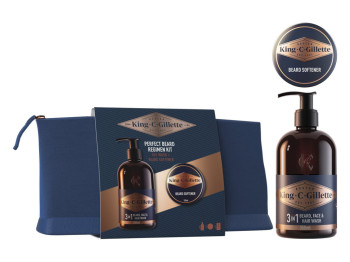 Набір для догляду за бородою Gillette King C. Gillette з шампунем 350 мл та бальзамом 100 мл