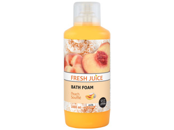 Пена для ванны Fresh Juice Персиковое суфле, с протеинами молока и экстрактом персика, 1л