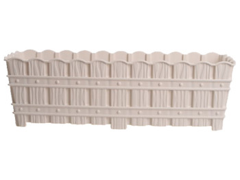 Горшок для цветов Violet House 1060 Bamboo White, с дренажем, 50см, 8690070512958