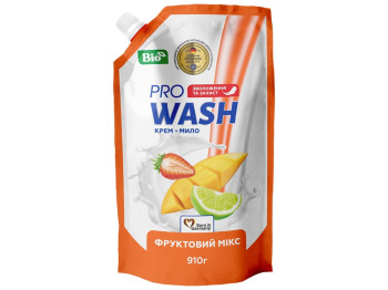 Рідке крем-мило Pro Wash Фруктовий мікс, 910г, дойпак