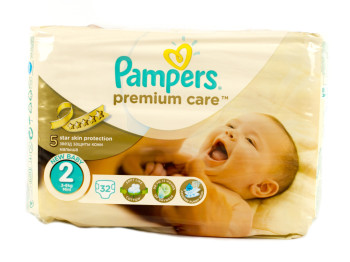 Підгузки Pampers "Prem. Care Mini" (3-6 кг) 32шт