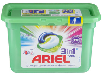 Жидкий гель в растворимых капсулах Ariel Color 15х27г