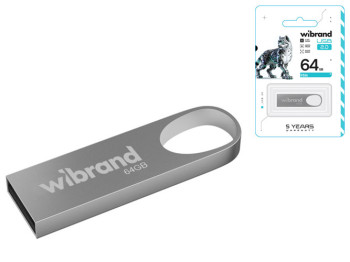 USB флеш-накопичувач Wibrand 64gb Irbis Колір Срібло