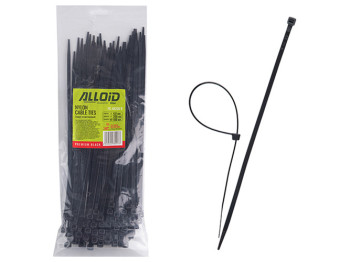 Хомут пластиковый Alloid, 4,8х250мм, 100шт, черный (PC-48250 B)