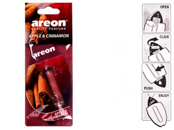 Освежитель воздуха AREON "Liquid" жидкий листик  Apple&Cinnamon 5мл 63350