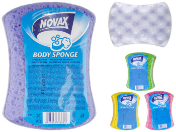 Губка банная массажная Novax