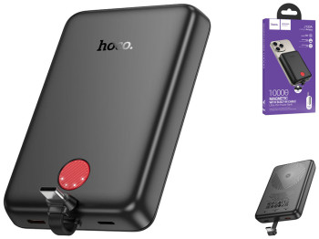 Універсальна мобільна батарея Hoco J133A Triumph PD20W magnetic with cable(Type-C) 10000mAh Чорний