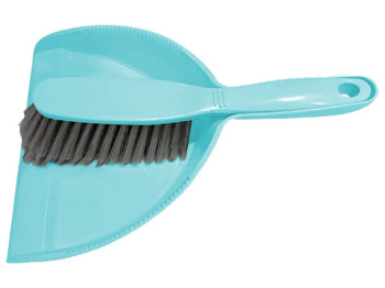 Совок з щіткою Idea Home Blue, 19х13см, 6900070387305
