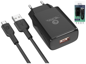 Сетевое Зарядное Устройство Ridea RW-11211 Element Type-C 2.1 A Черный