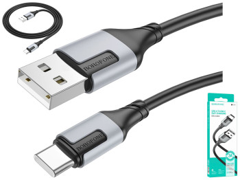 Кабель USB Borofone BX101 Creator Type-C 3A Цвет Черный