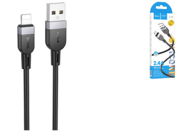 Кабель Hoco X109 Silicone Lightning 2.4A Колір Чорний