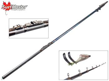 Удочка Surf Master "Magna" карбон, 9 колец, 7-секционная 4,2м, 20-30г