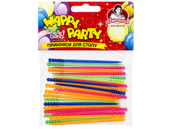 Шпажки для канапе Помічниця Happy Party Пика, 25 шт